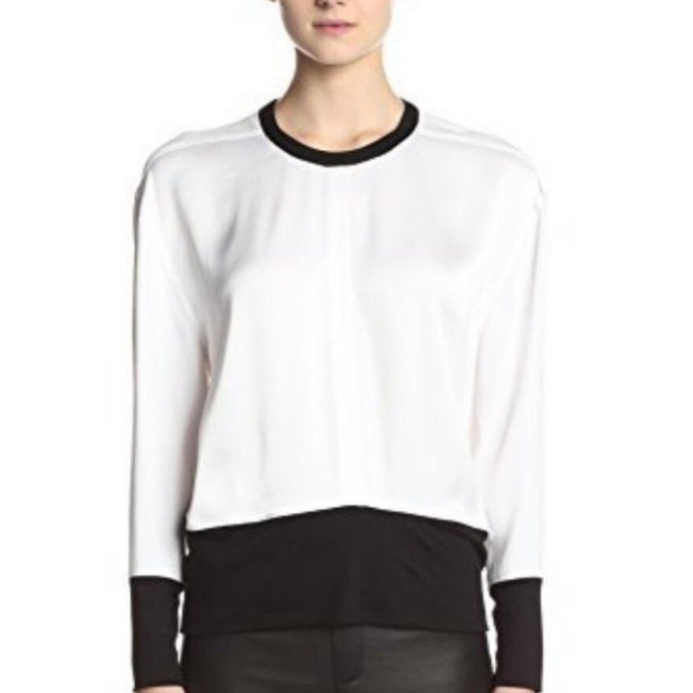 Helmet lang Women's Black and White Top